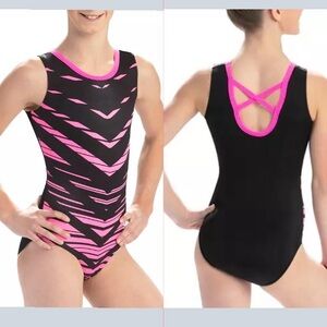 Black and Pink Chevron Workout Leotard
Black and Pink / CM